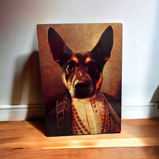 Custom printed Regal Dog Plaque