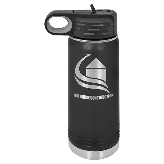 Laser Engraved 20oz Stainless Steel Water Bottle