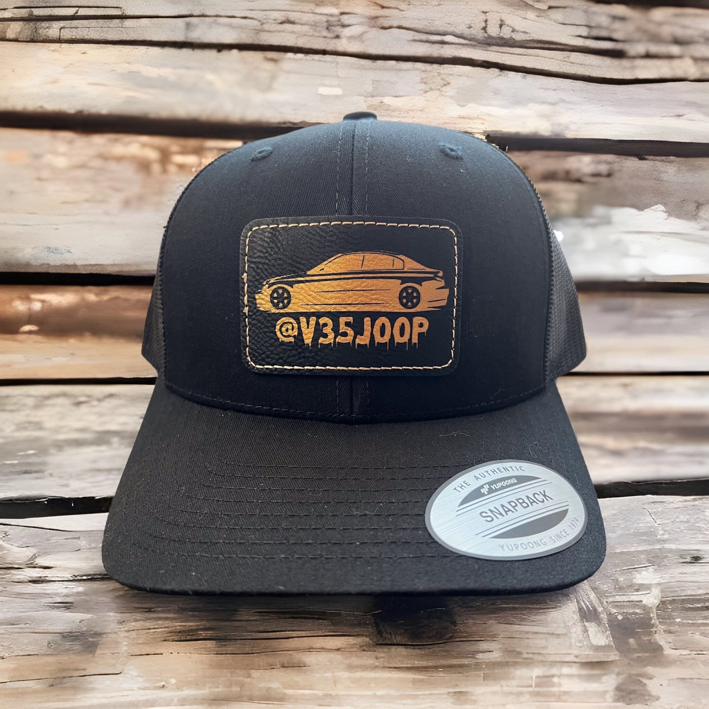 Custom Branded Leather Patch Hat