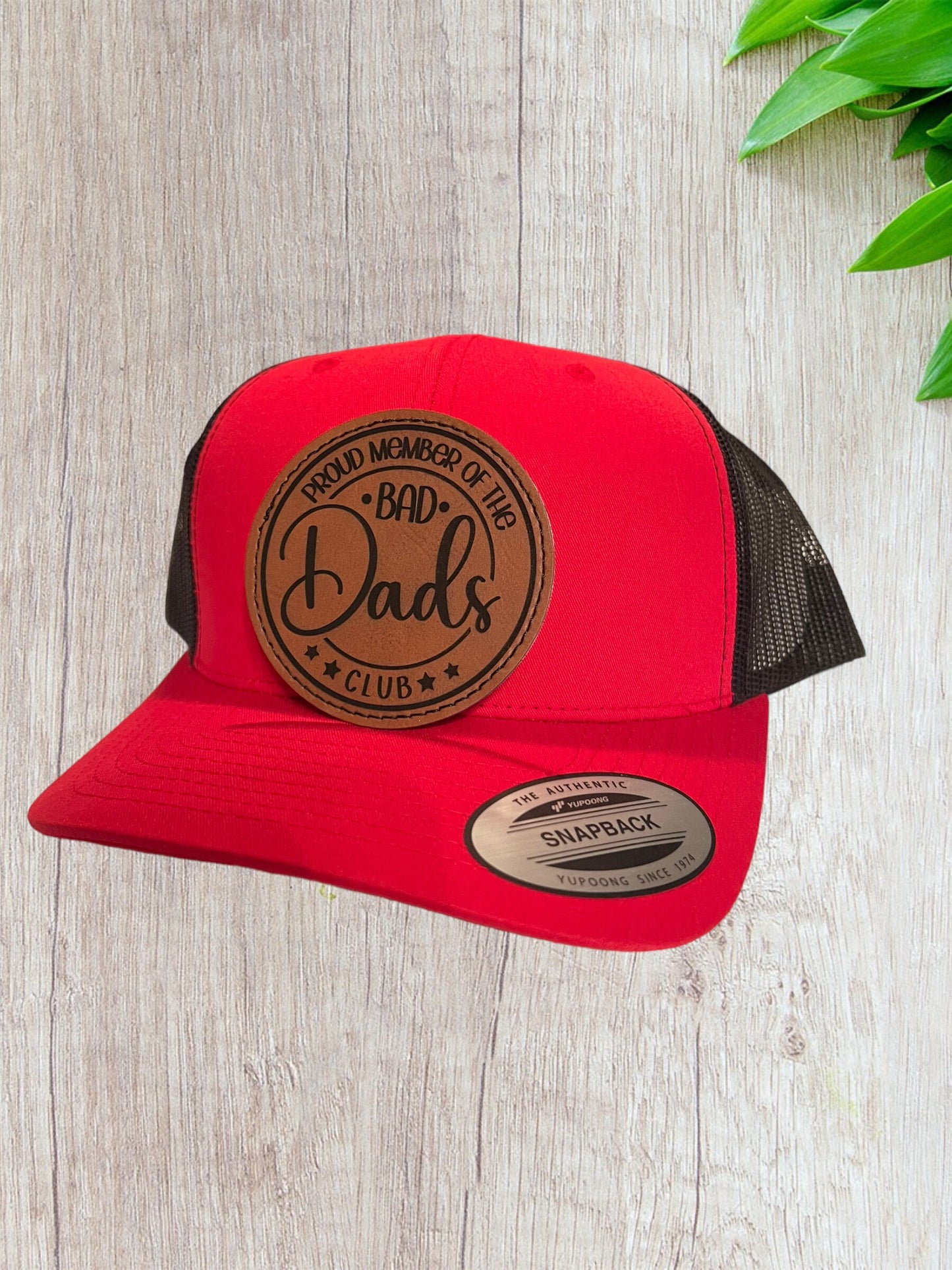 Bad Dads Club Leather Patch Hat |Father’s Day| Father’s Day Gift|